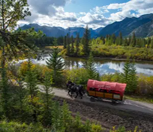Banff Trail Riders - Planwagen Reiten mit Abendessen